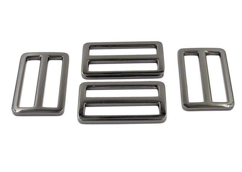 DGOL 10pcs 1-1/2 inch Slider Webbing Strap Tri Glide Buckles Zinc Alloy Tri-glide Slide Buttons Fasteners (Silver) - Image 3